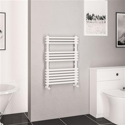 Imperia 2 Column Multirail 832 x 600mm Gloss White