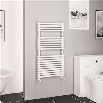 Imperia 2 Column Multirail 1140 x 600mm Gloss White