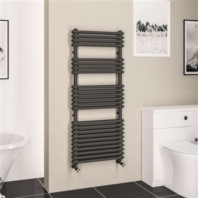 Imperia 2 Column Multirail 1430 x 600mm Matt Anthracite