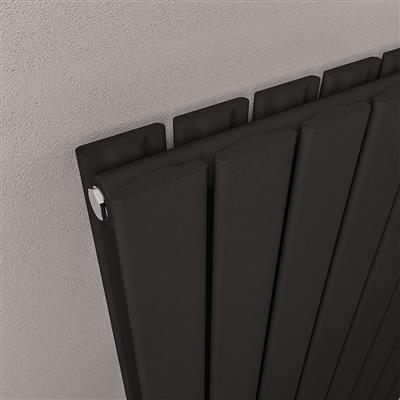 Warrington 600 x 1672 Radiator Type20 Matt Black