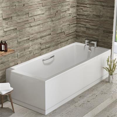 Rockall Single Ended (SE) Twin Grip (TG) 1800 x 800 x 440mm 5mm Bath - White