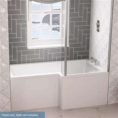 Portland L - Shape front panel 5mm 1500x560mm - White