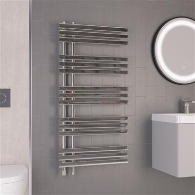 Loddon Dry Element Towel Rail 1200 x 600 Chrome