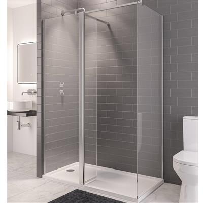 Vantage 2000 8mm Easy Clean 2000mm x 1600mm Walk-In Panel - Chrome