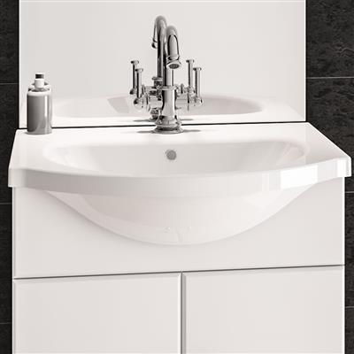 Madrid 60cm x 39cm 1 Tap Hole Basin - White