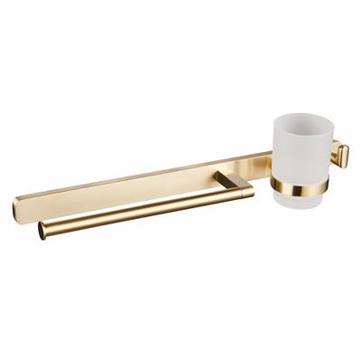 Asti Toilet Brush Holder - Brushed Brass