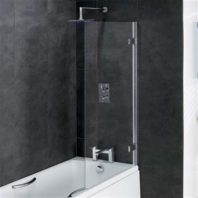 Volente 8mm 1500 x mm Thin Edged Bath Screen - Chrome Profiles