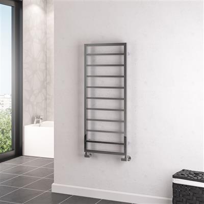 Ryton 1200 x 500mm. Towel Rail Chrome