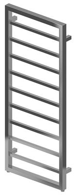 Ryton 1200 x 600mm. Towel Rail Chrome