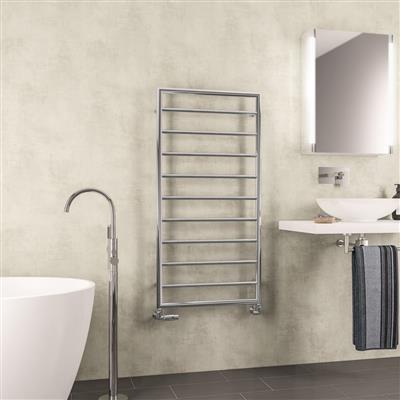 Kenilworth 1200 x 600mm. Towel Rail Chrome