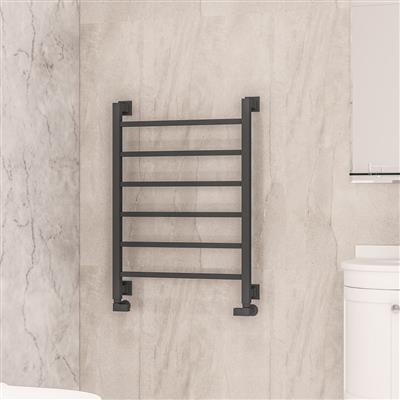 Loxley 800 x 600mm. Towel Rail Matt Anthracite