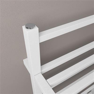 Launton Designer Towel Rail 1200x500mm Matt White