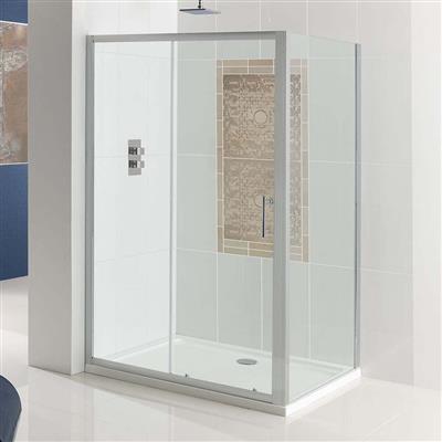 Vulcan 1850mm x 1200mm Slider Shower Door - Chrome