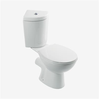 Loire Corner Cistern with Fittings - White