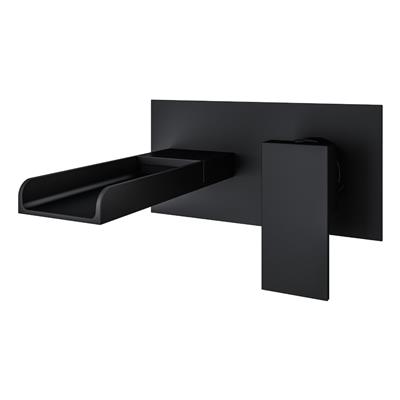 Chetwode Wall Mounted Bath Filler Tap Black