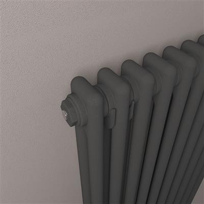 Rivassa 2 Column Rad. 300x1148mm Matt Anthracite