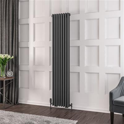 Rivassa 3 Column Rad. 1800x383mm Matt Anthracite