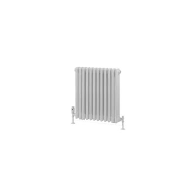 Rivassa 3 Column Radiator 600 x 563mm Gloss White