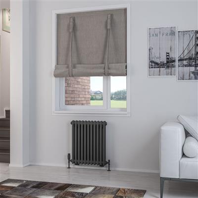 Rivassa 2 Column Radiator 600 x 518mm Matt Anthracite