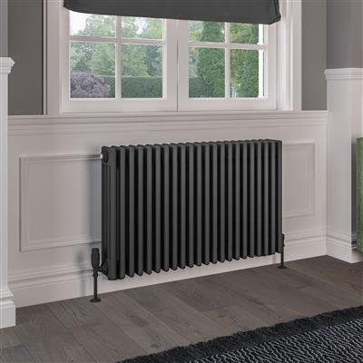 Rivassa 4 Column Radiator 600 x 1010mm Matt Anthracite