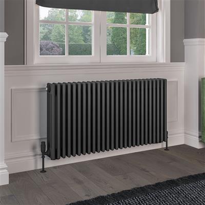 Rivassa 4 Column Radiator 600 x 1190mm Matt Anthracite