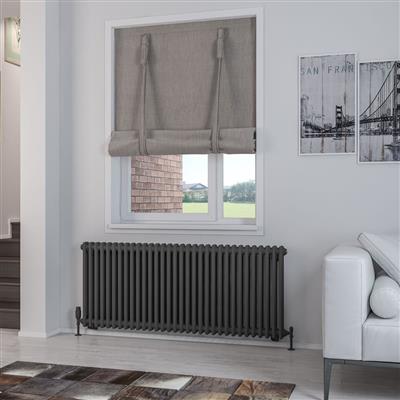 Rivassa 2 Column Radiator 600 x 1460mm Matt Anthracite