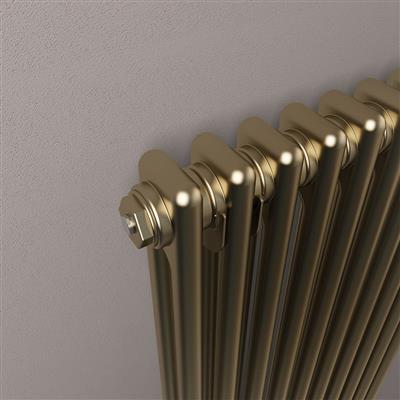 Rivassa 2 Column Radiator 600 x 1148mm Bronze Effect