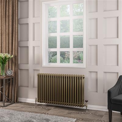 Rivassa 3 Column Radiator 600 x 1010mm Bronze Effect