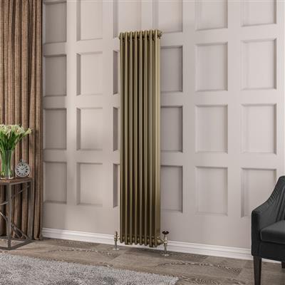 Rivassa 3 Column Radiator 1800 x 383mm Bronze Effect