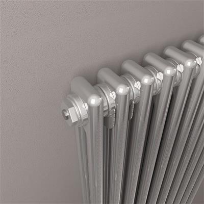 Rivassa 2 Column Radiator 600 x 608mm Chrome Effect