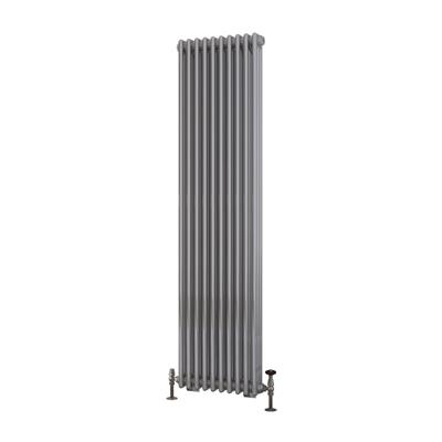 Rivassa 3 Column Radiator 1800 x 473mm Chrome Effect