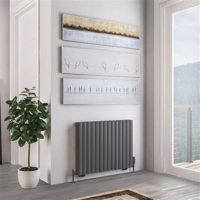 Tunstall Double 600 x 825 Radiator Matt Anthracite