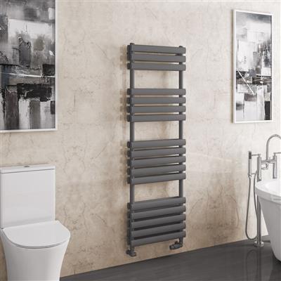 Tunstall Double 1600 x 500 Towel Rail Matt Anthracite