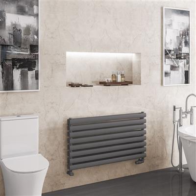 Tunstall Double 560 x 1000 Towel Rail Matt Anthracite