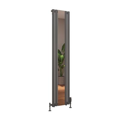 Tunstall Mirror 1800 x 380 Radiator Matt Anthracite