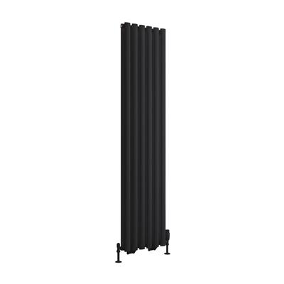 Tunstall Double 1800 x 420 Radiator Matt Black