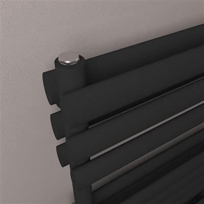 Tunstall Double 800 x 500 Towel Rail Matt Black