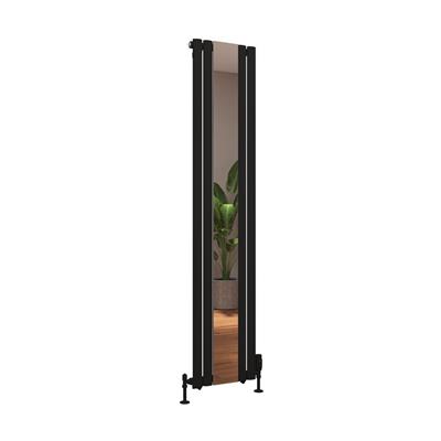 Tunstall Mirror 1800 x 380 Radiator Matt Black