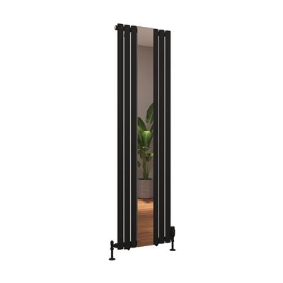 Tunstall Mirror 1800 x 500 Radiator Matt Black