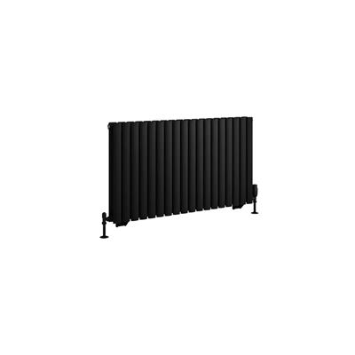 Tunstall Double 600 x 1061 Radiator Matt Black