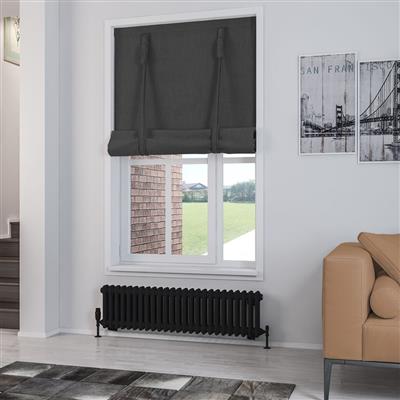 Rivassa 2 Column Radiator 300 x 1148mm Matt Black