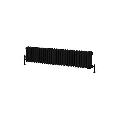 Rivassa 3 Column Radiator 300 x 1373mm Matt Black