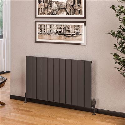 Rosano 600 x 1040 Aluminium Radiator Matt Anthracite