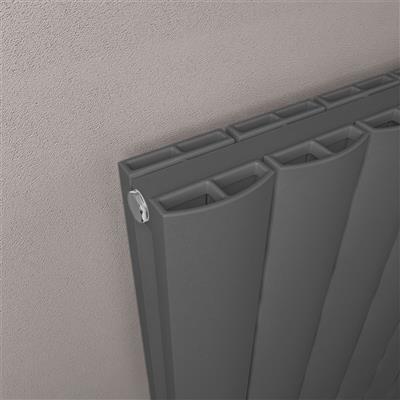 Guardia 1800 x 280 Aluminium Radiator Matt Anthracite