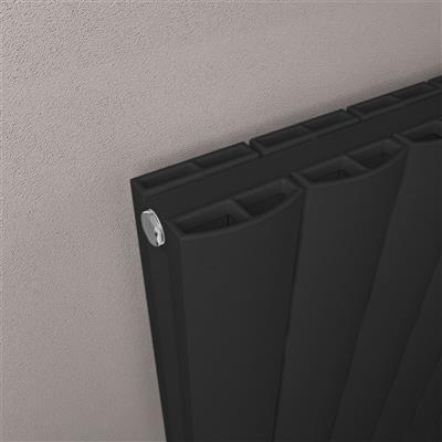 Guardia 600 x 470 Aluminium Radiator Matt Black