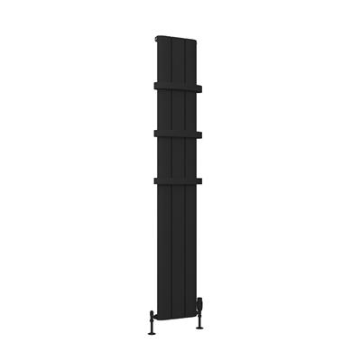 Peretti 1800 x 280 Aluminium Radiator Matt Black