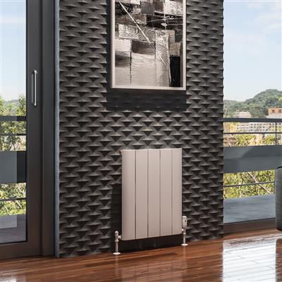 Peretti 600 x 470 Aluminium Radiator Matt White