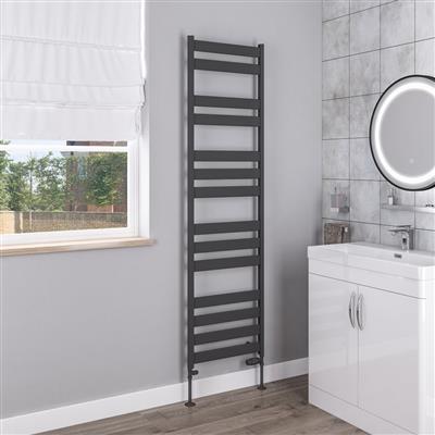 Pelago Aluminium Towel Rail 1800x500mm Matt Anthracite