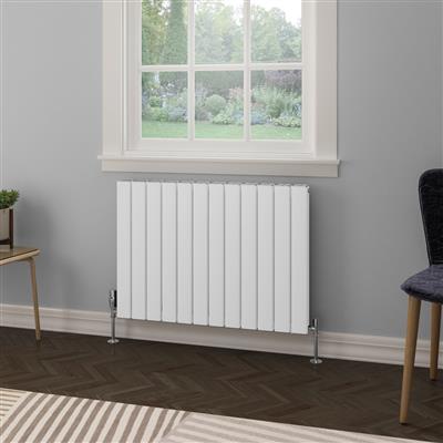 Hadleigh 600 x 835 Aluminium Radiator Matt White