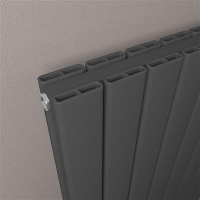 Hadleigh 1800 x 485 Aluminium Radiator Matt Anthracite